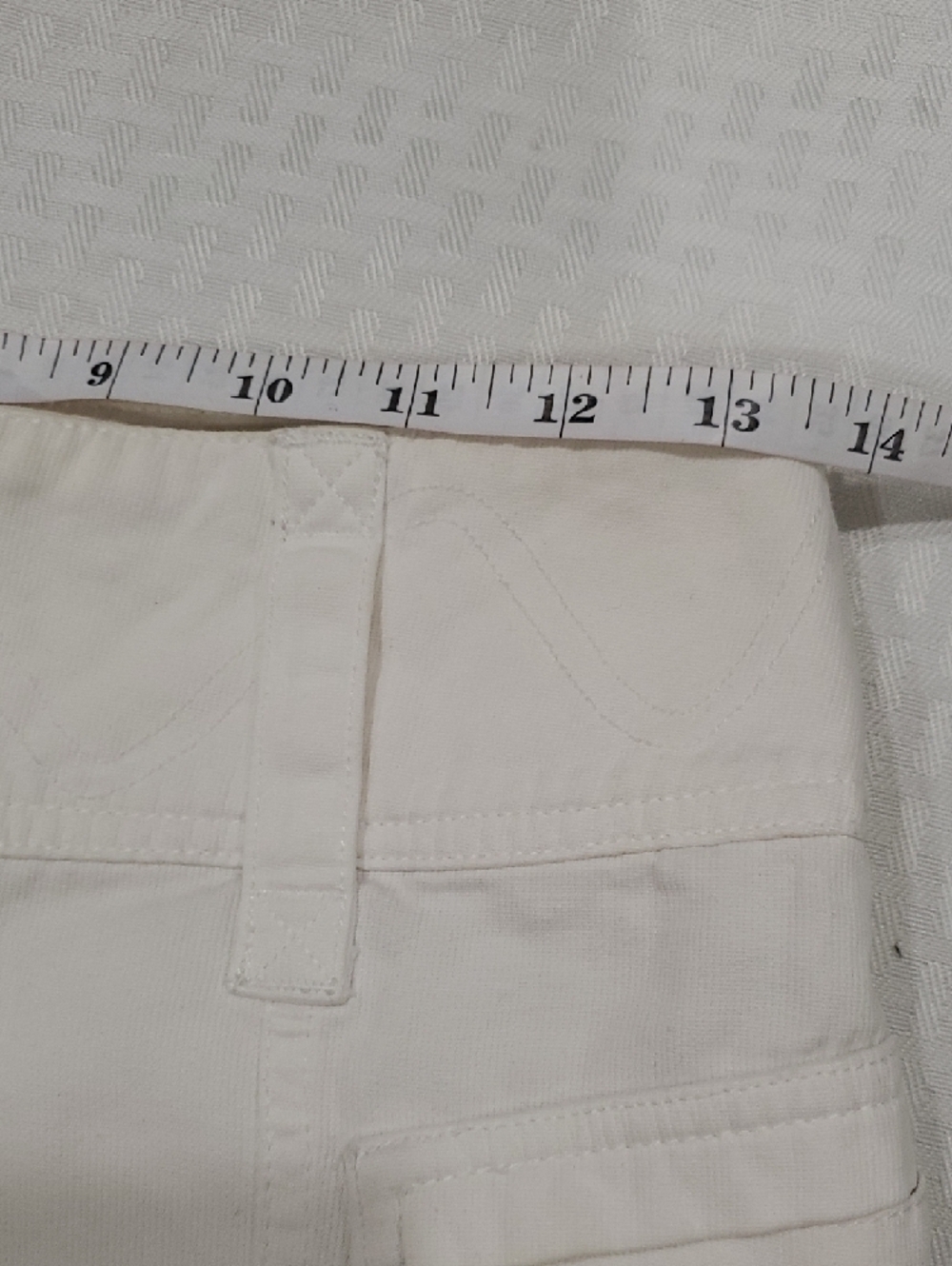 Y2k White Cargo Pocket Micro Mini Skirt with Front Zip - Picture 6 of 12